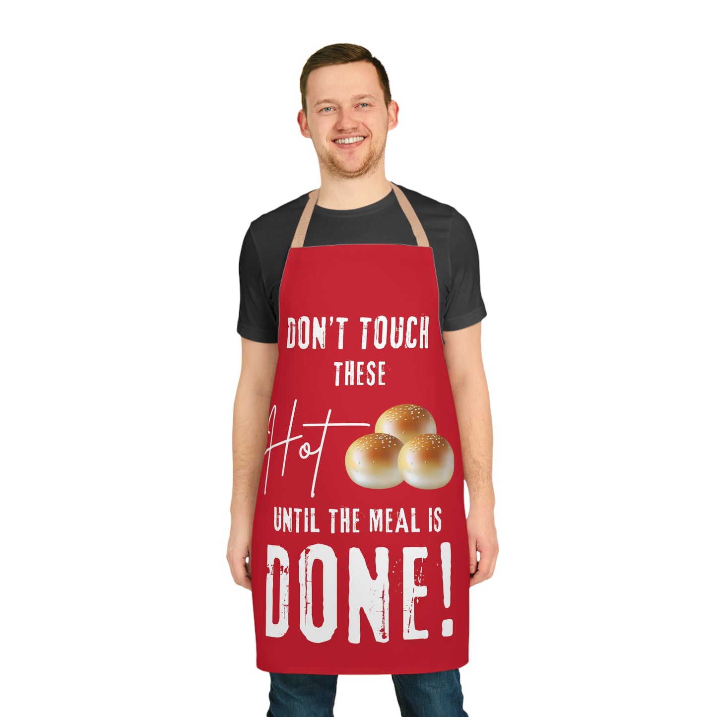 Hot Buns Apron, 5-Color Straps (AOP)