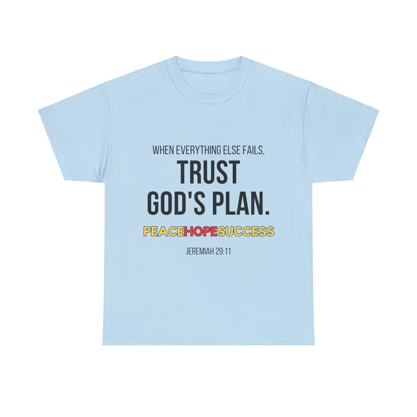 Trust God's Plan Unisex Heavy Cotton Tee