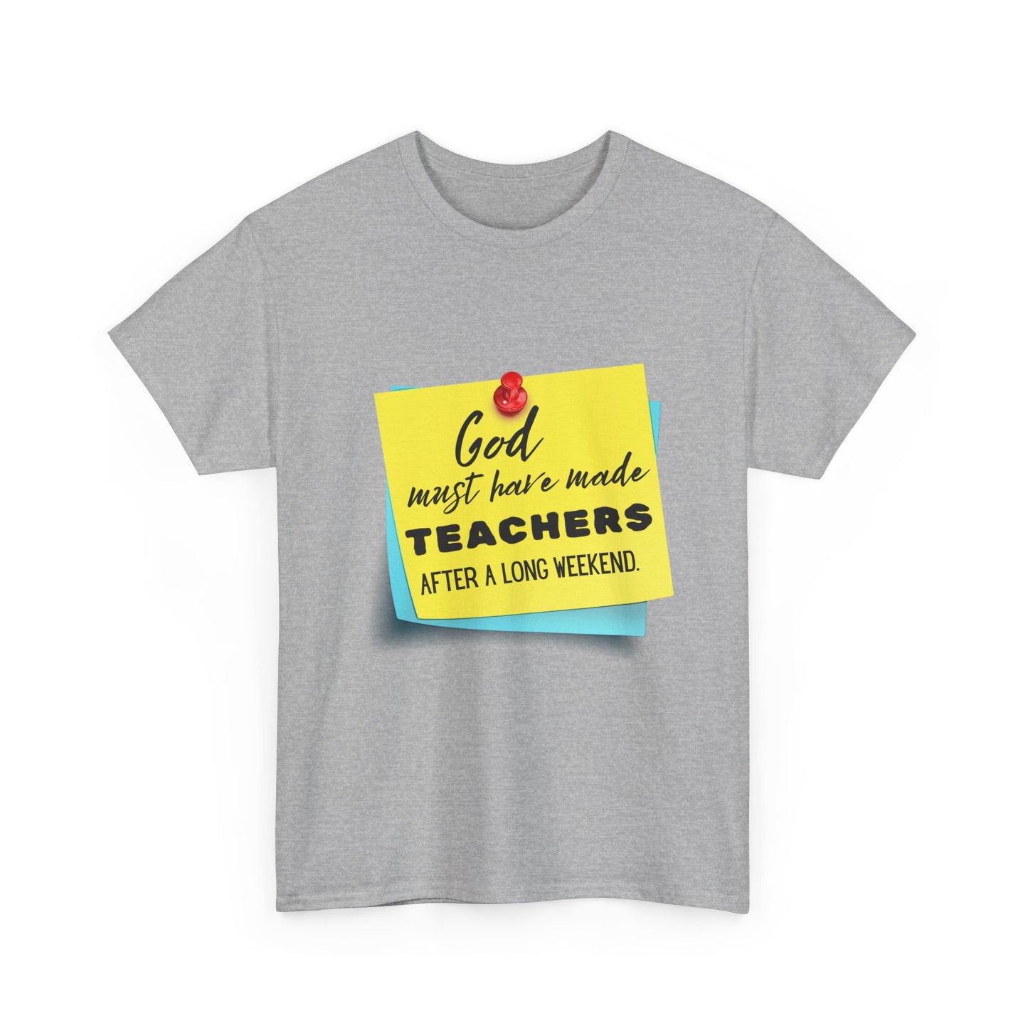 Teacher Series - God Made Teachers Unisex Heavy Cotton Tee