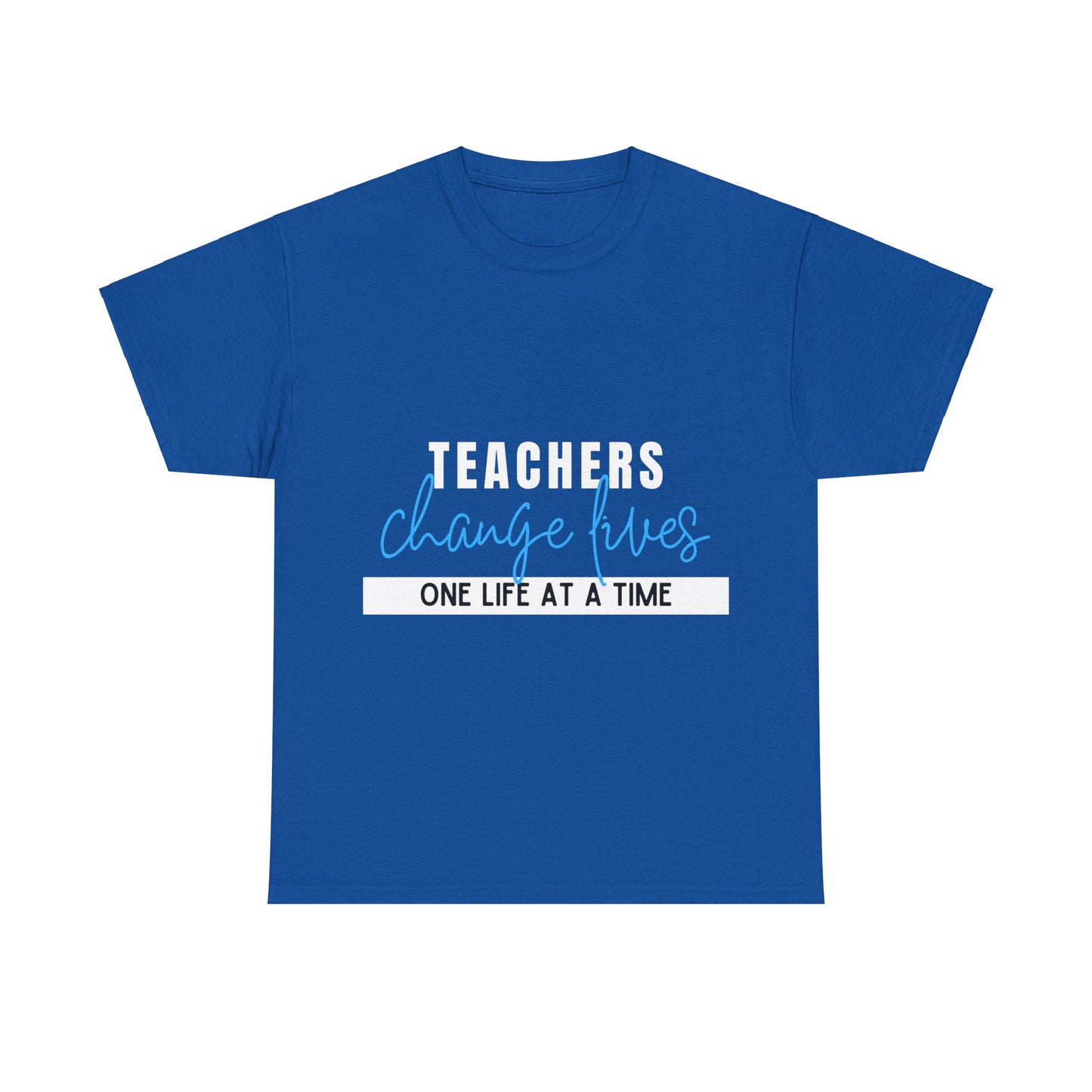 Teachers Change Lives Unisex Heavy Cotton Tee