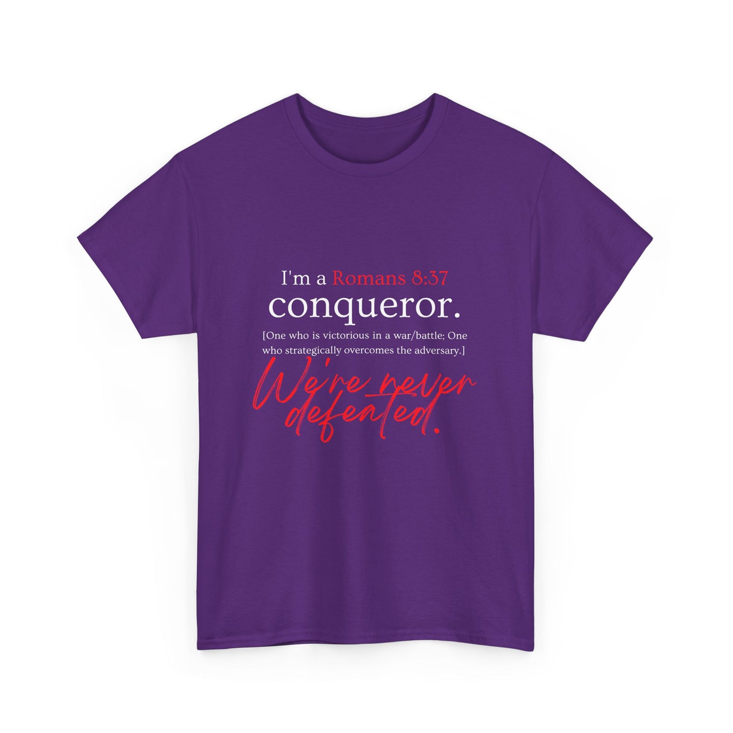 More than a Conqueror Unisex Heavy Cotton Tee