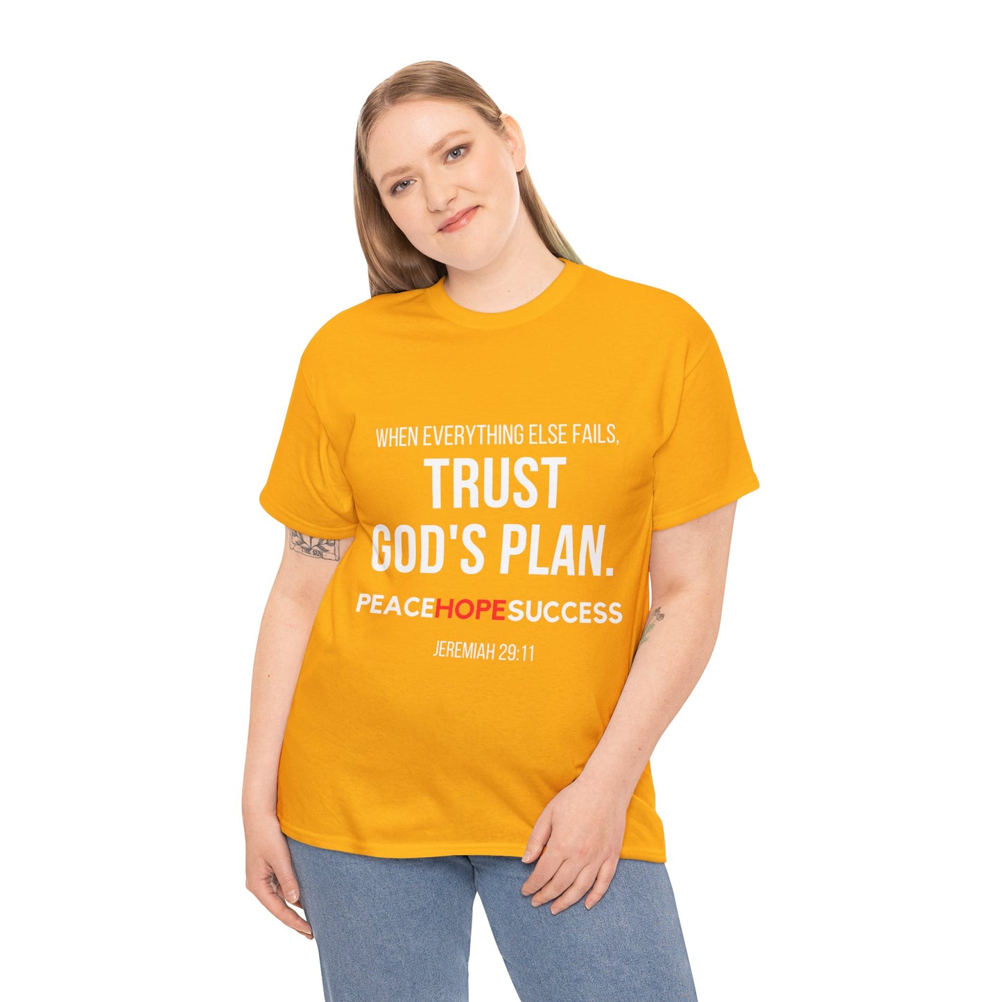 Trust God's Plan Unisex Heavy Cotton Tee