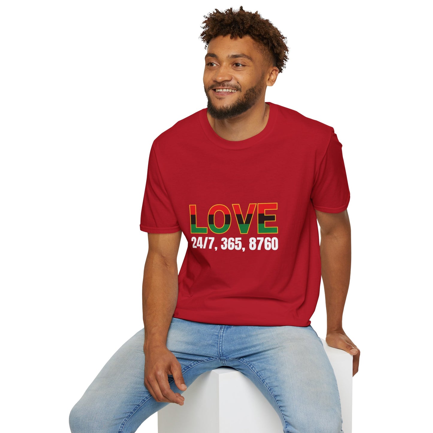 Love All Year Unisex Softstyle T-Shirt | Casual Wear, Gift for Her, Gift for Him, Love Shirt, Everyday Outfit