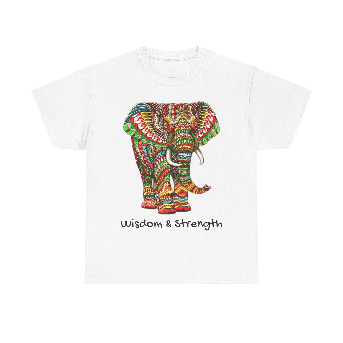 Colored Elephant Unisex Heavy Cotton Tee