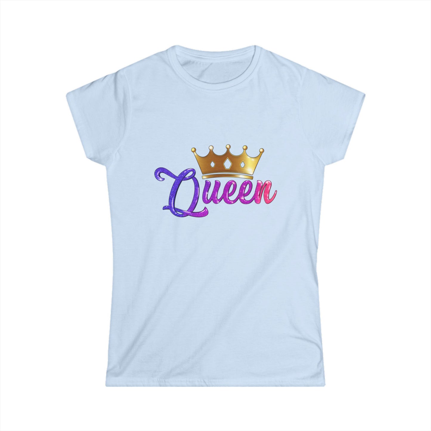 Queen Crown Women's Softstyle Tee - Celebrate Your Royalty