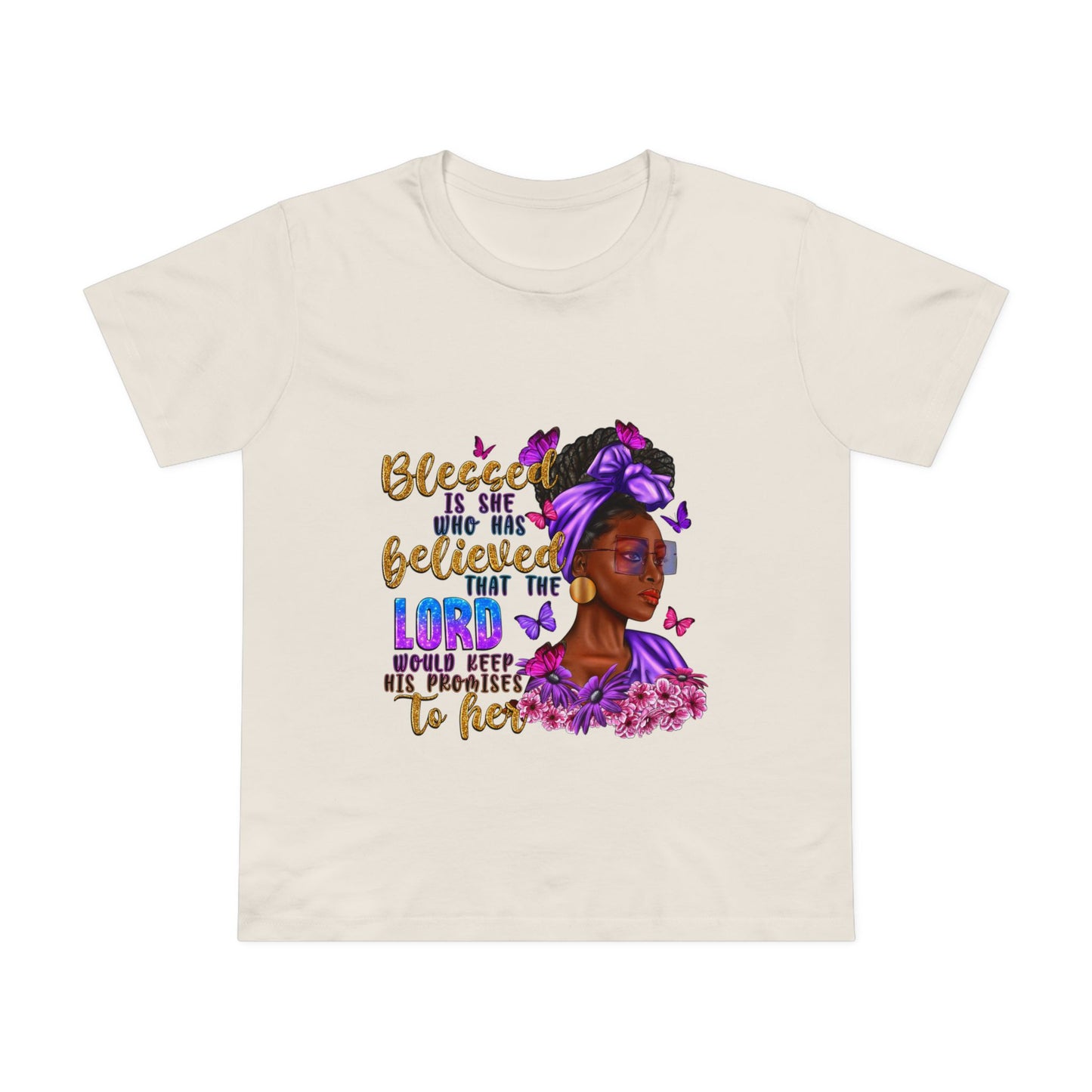 Inspirational Women’s Maple Tee - Blessed is She Design