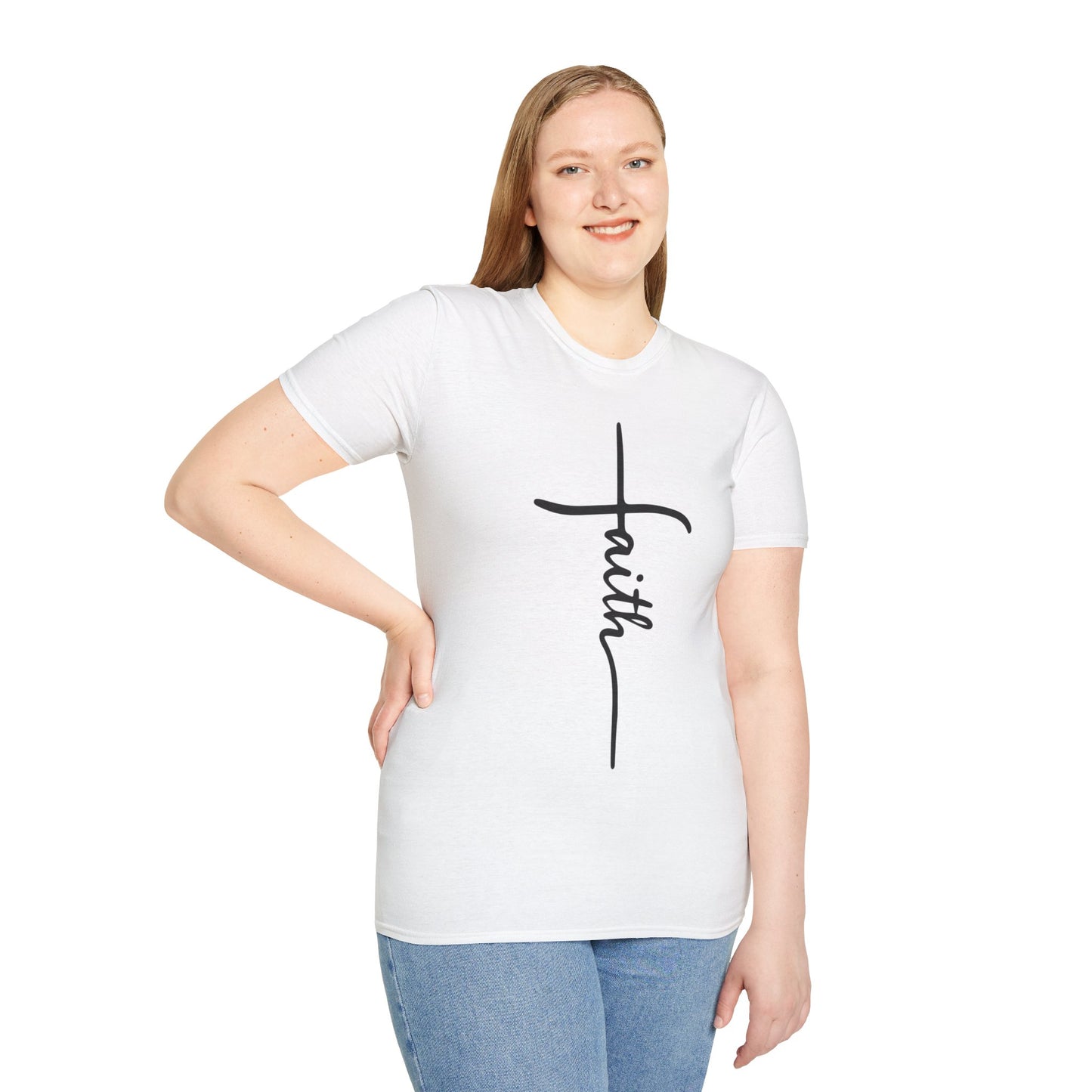 Faith Cross Unisex Softstyle T-Shirt