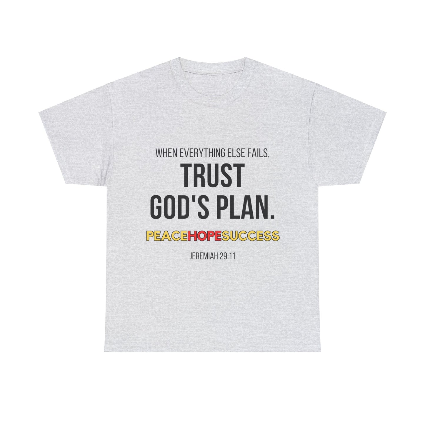 Trust God's Plan Unisex Heavy Cotton Tee