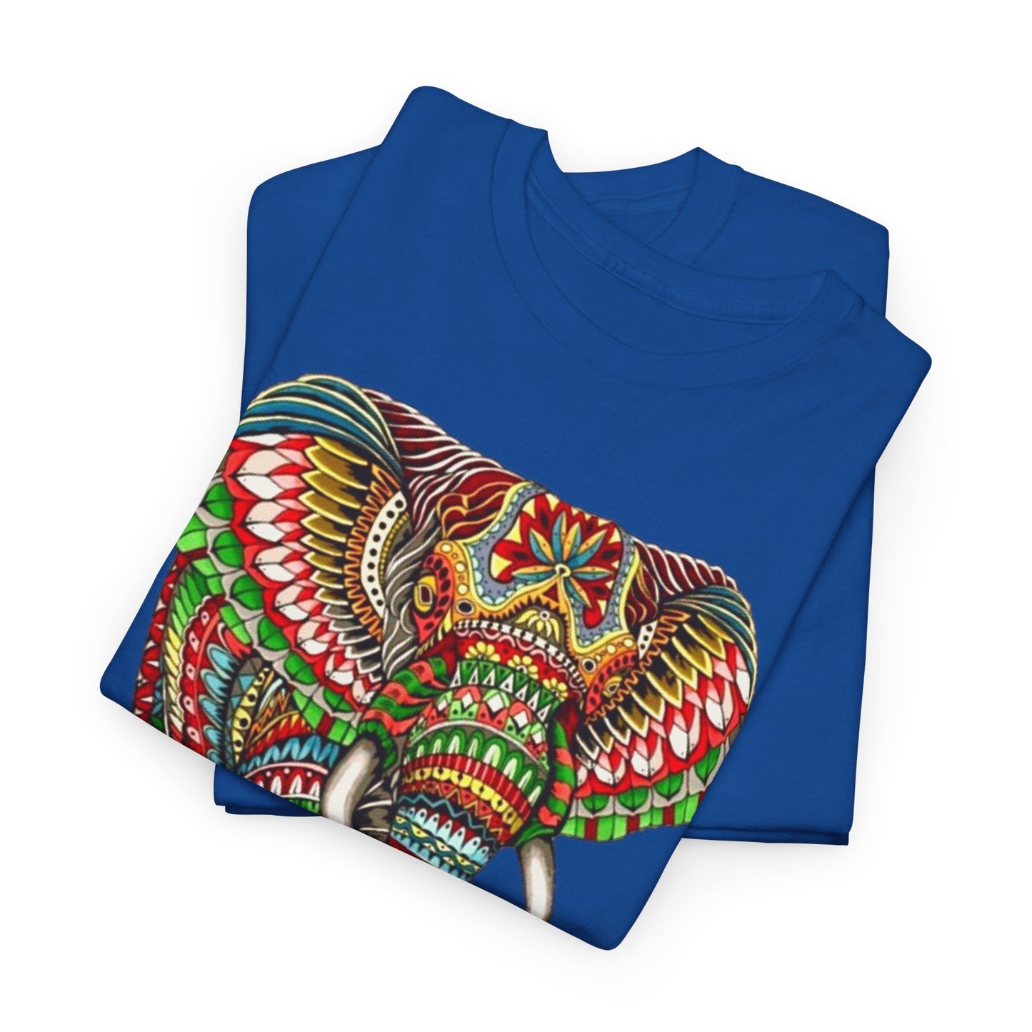 Colored Elephant Unisex Heavy Cotton Tee