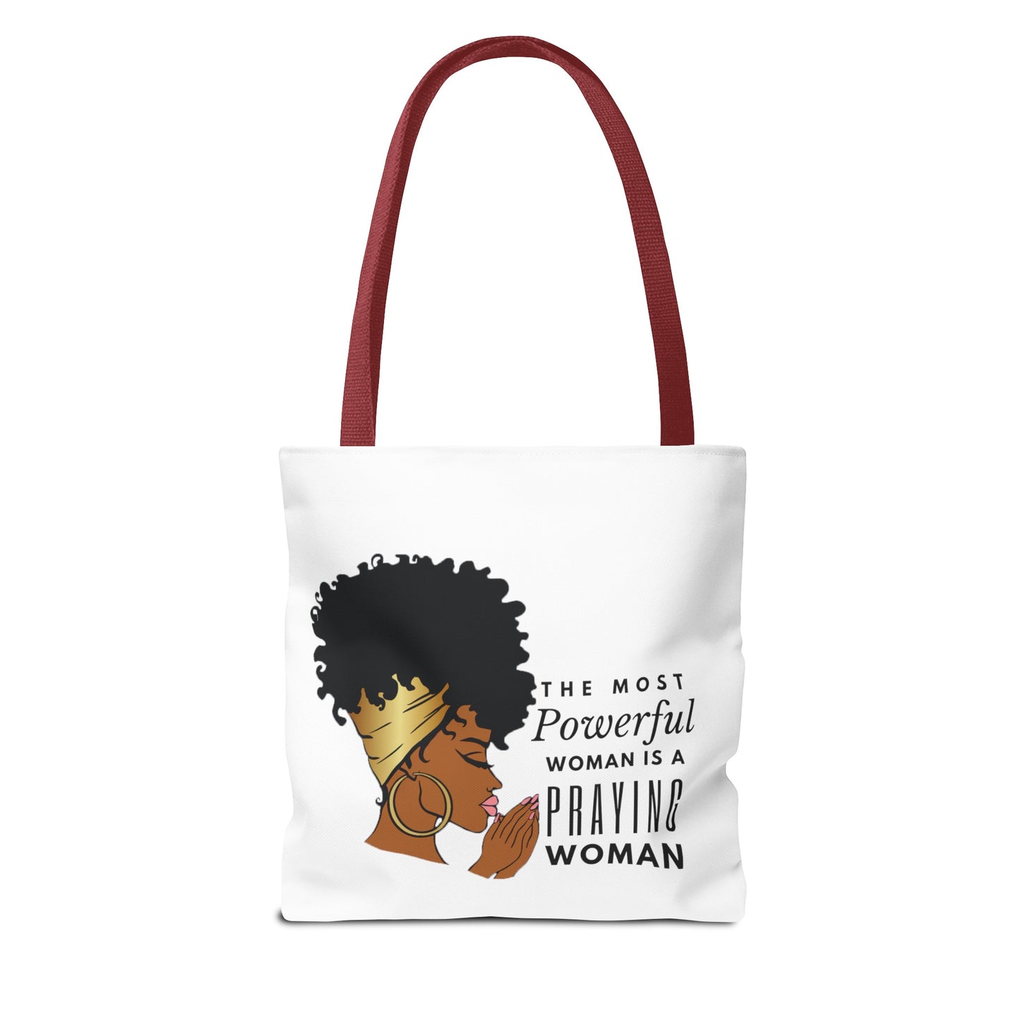 Praying Woman Tote Bag (AOP)