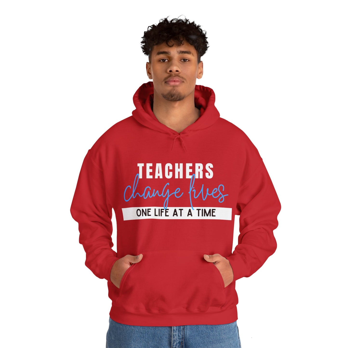 Teachers Change Lives Unisex Heavy Blend™ Hooded Sweatshirt