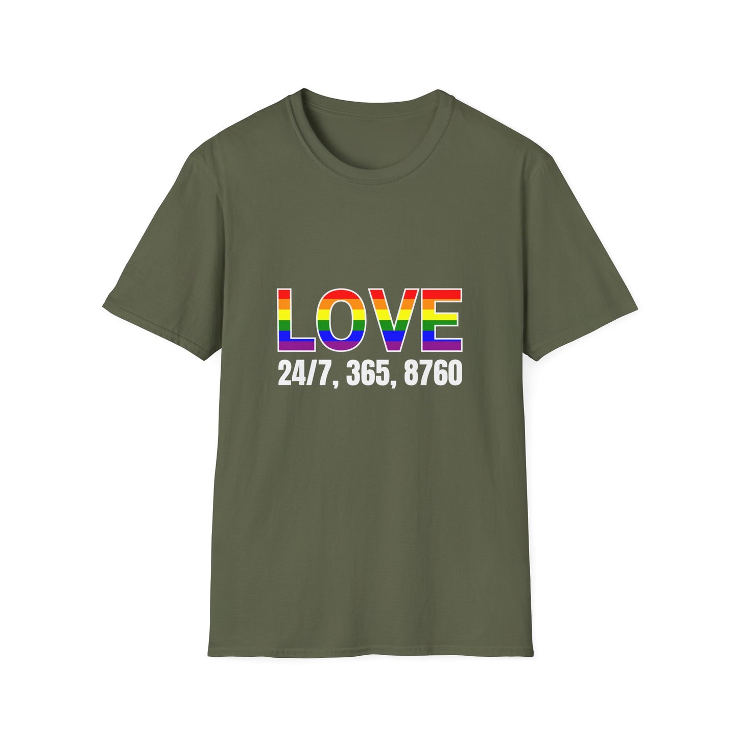 Unisex Love T-Shirt | Pride, LGBTQ+ Gift, Everyday Wear, Casual Fashion, Rainbow Tee