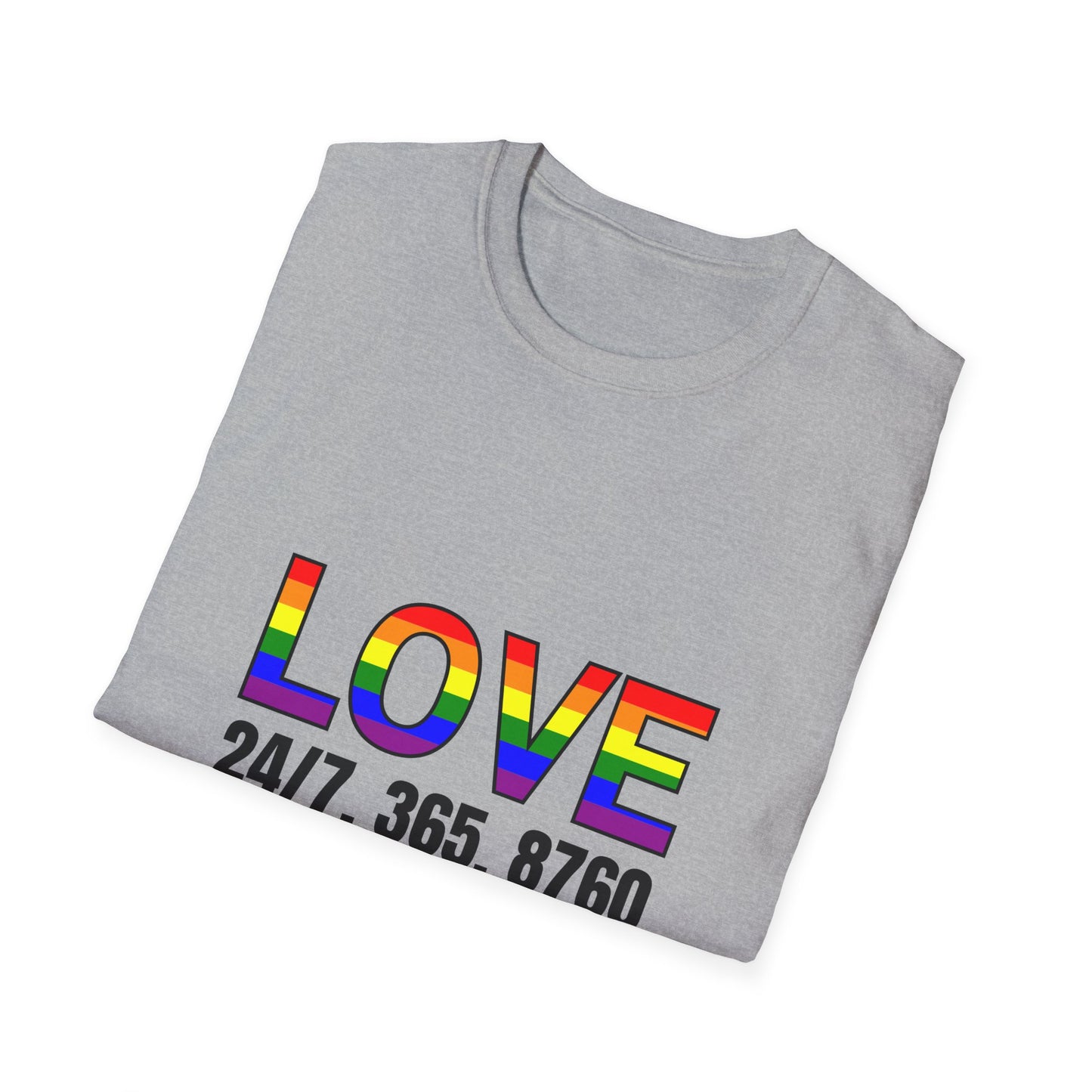 Unisex Love T-Shirt | Pride, LGBTQ+ Gift, Everyday Wear, Casual Fashion, Rainbow Tee