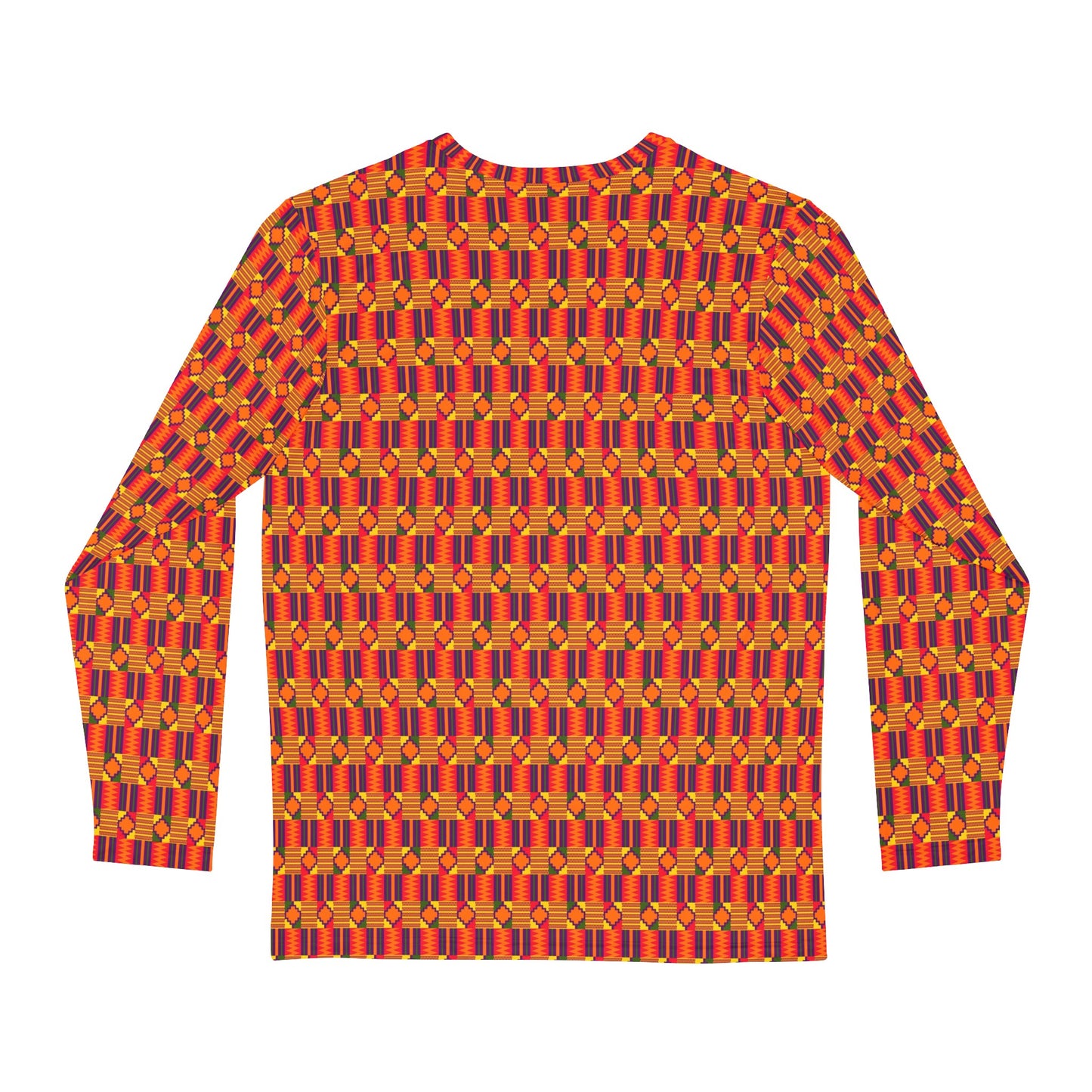 Kente Print Long Sleeve Shirt (AOP)