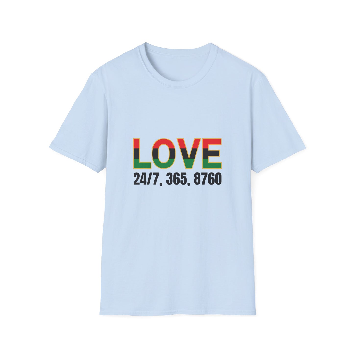 Love All Year Unisex Softstyle T-Shirt | Casual Wear, Gift for Her, Gift for Him, Love Shirt, Everyday Outfit