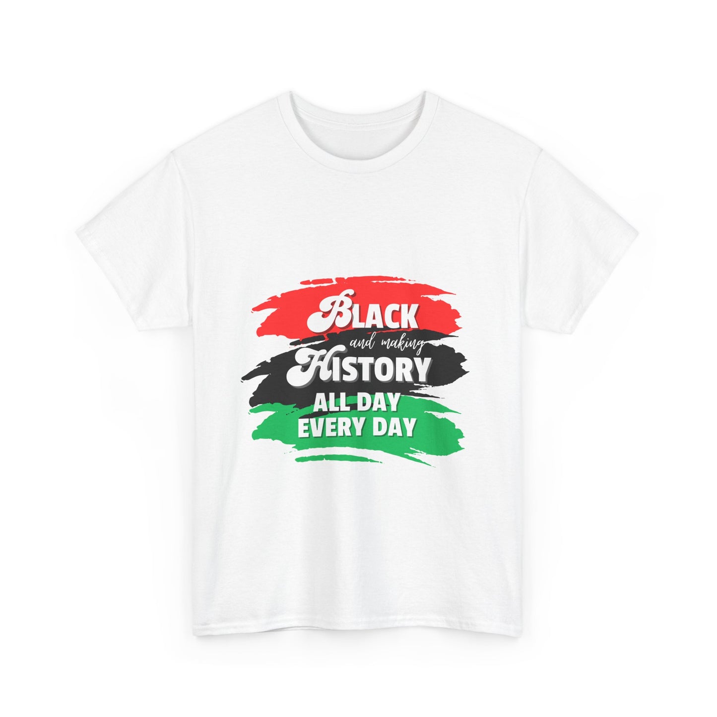 Black History Celebration Unisex Heavy Cotton Tee - All Day Every Day