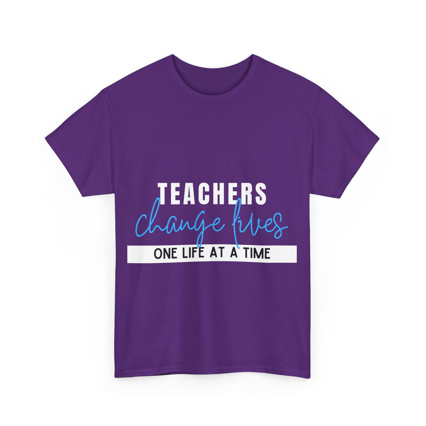 Teachers Change Lives Unisex Heavy Cotton Tee