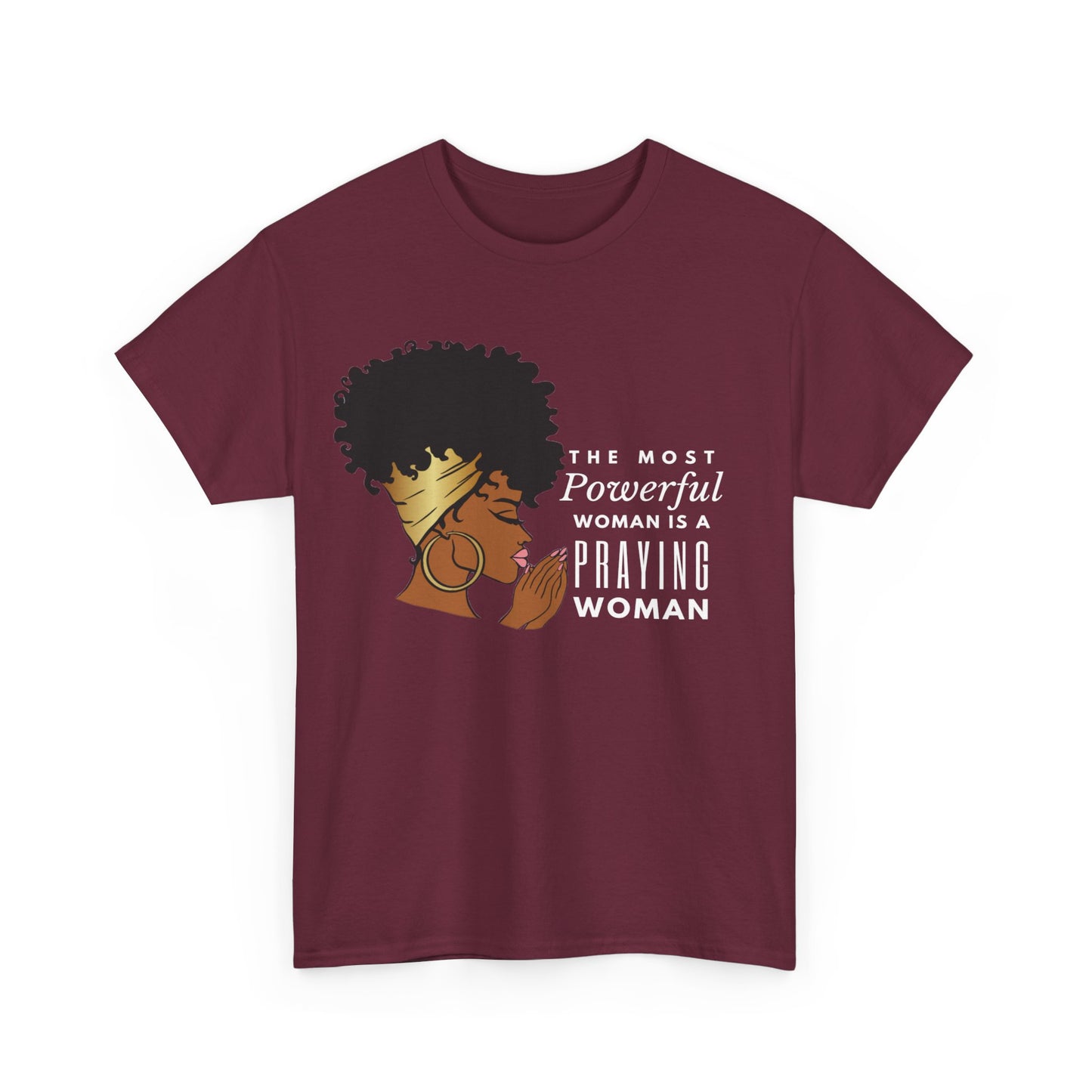 Praying Woman Unisex Heavy Cotton Tee