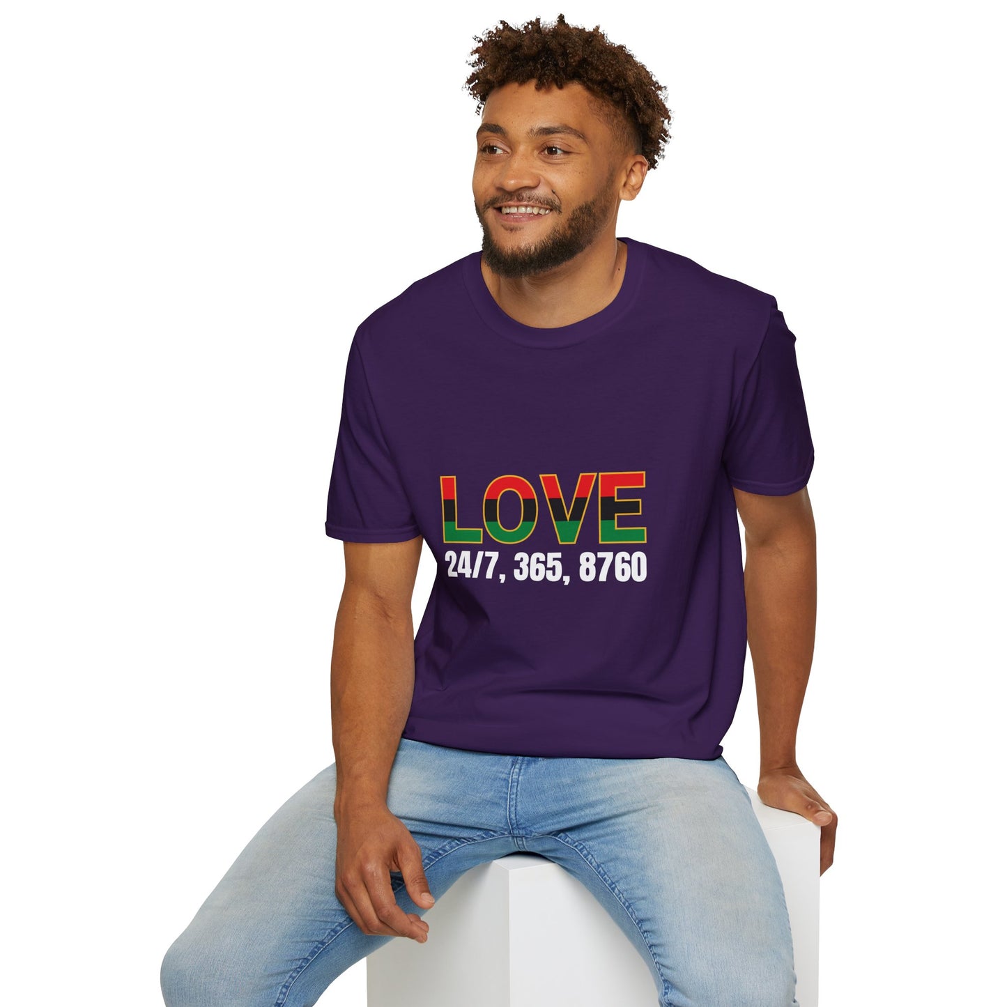 Love All Year Unisex Softstyle T-Shirt | Casual Wear, Gift for Her, Gift for Him, Love Shirt, Everyday Outfit