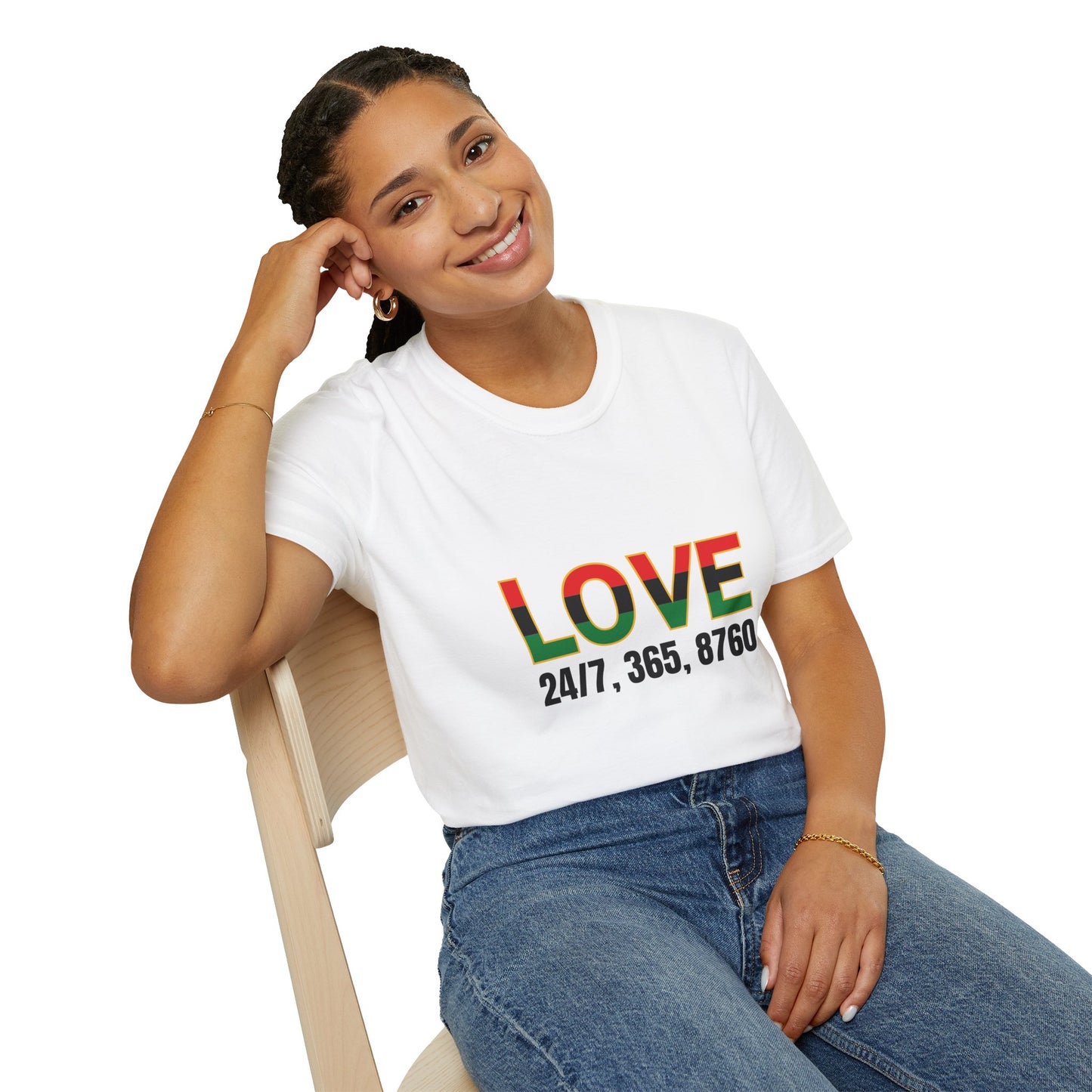 Love All Year Unisex Softstyle T-Shirt | Casual Wear, Gift for Her, Gift for Him, Love Shirt, Everyday Outfit