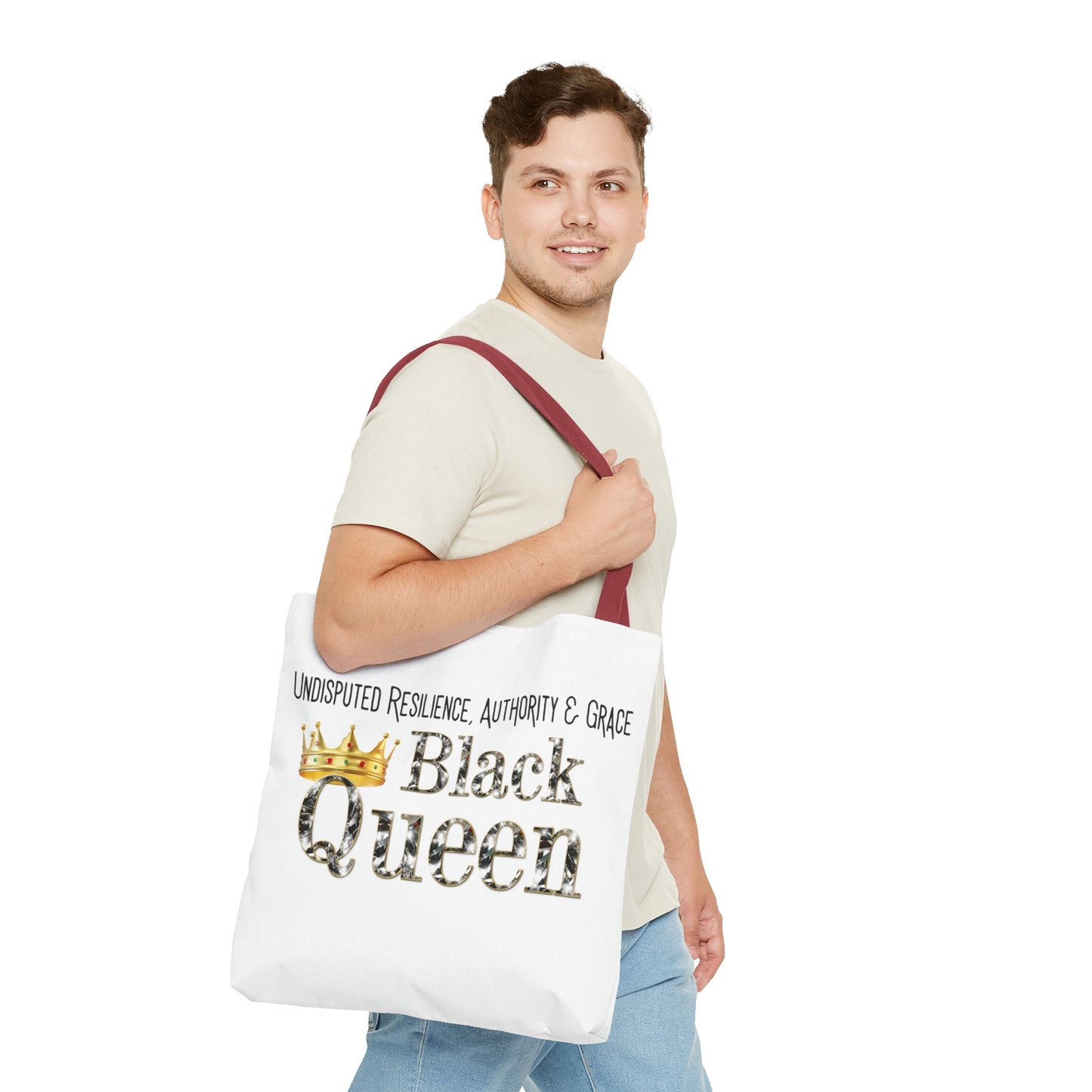 Black Queen Tote Bag (AOP)