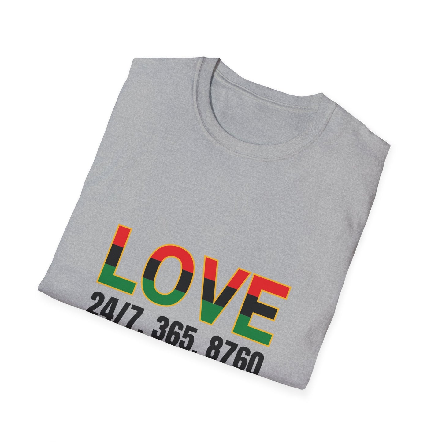 Love All Year Unisex Softstyle T-Shirt | Casual Wear, Gift for Her, Gift for Him, Love Shirt, Everyday Outfit