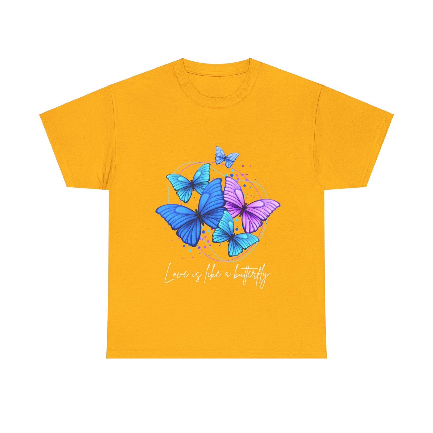 Love is Like a Butterfly Unisex Heavy Cotton Tee