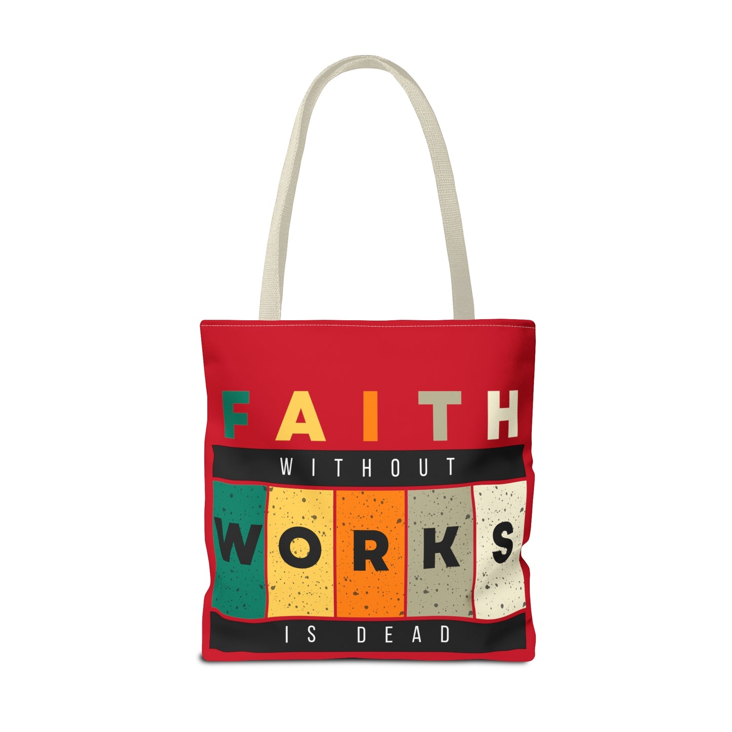 Faith Works Tote Bag (AOP)