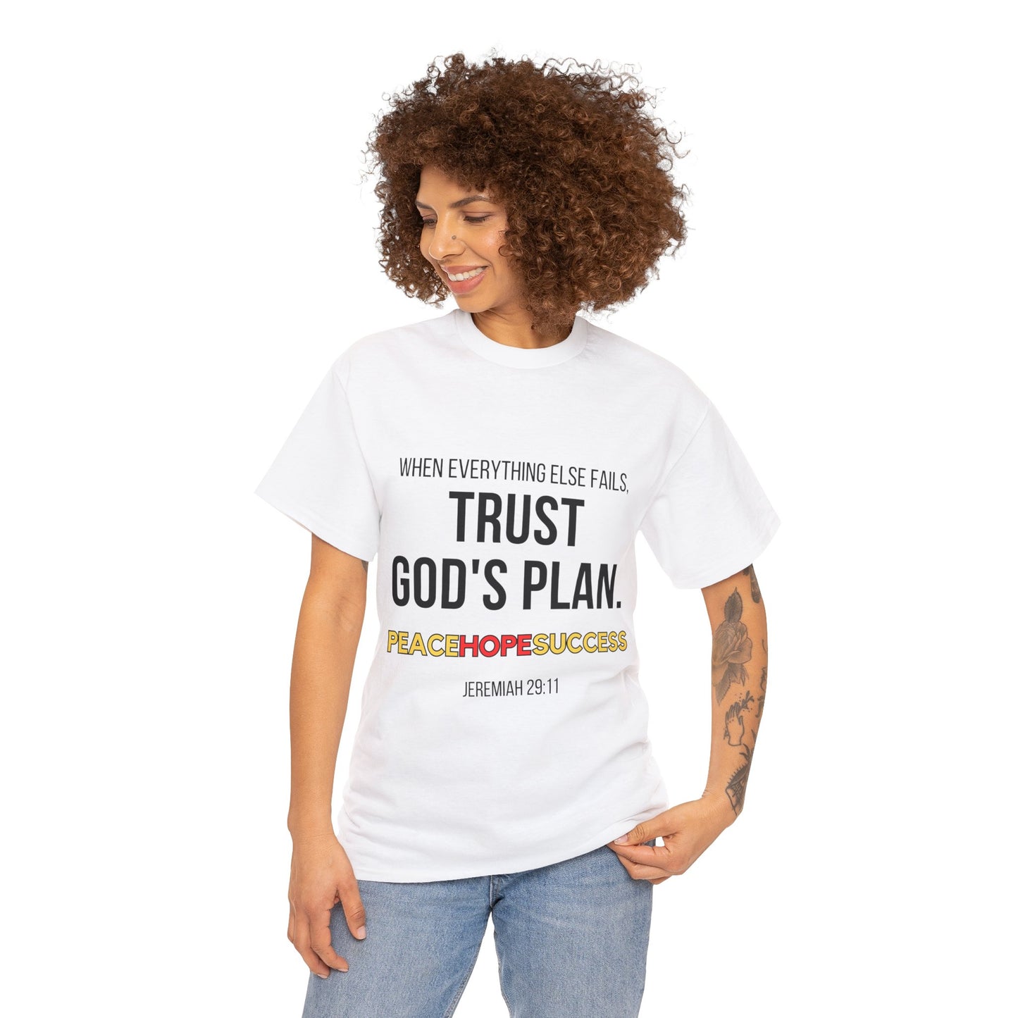 Trust God's Plan Unisex Heavy Cotton Tee