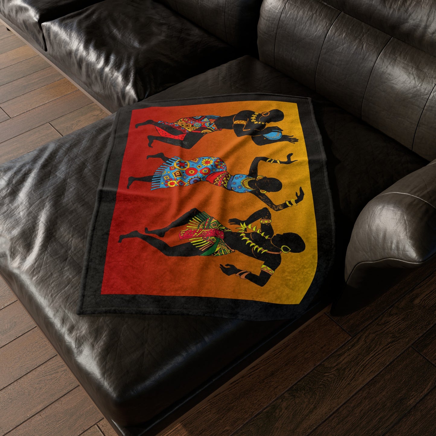 African Dancer Soft Polyester Blanket