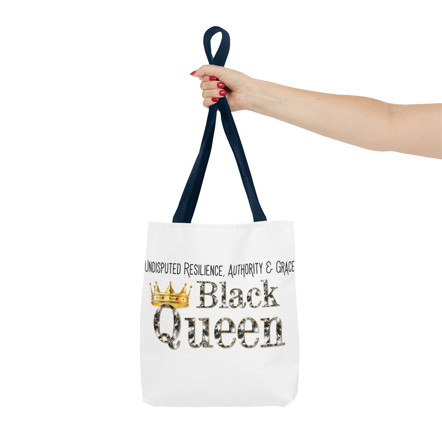 Black Queen Tote Bag (AOP)