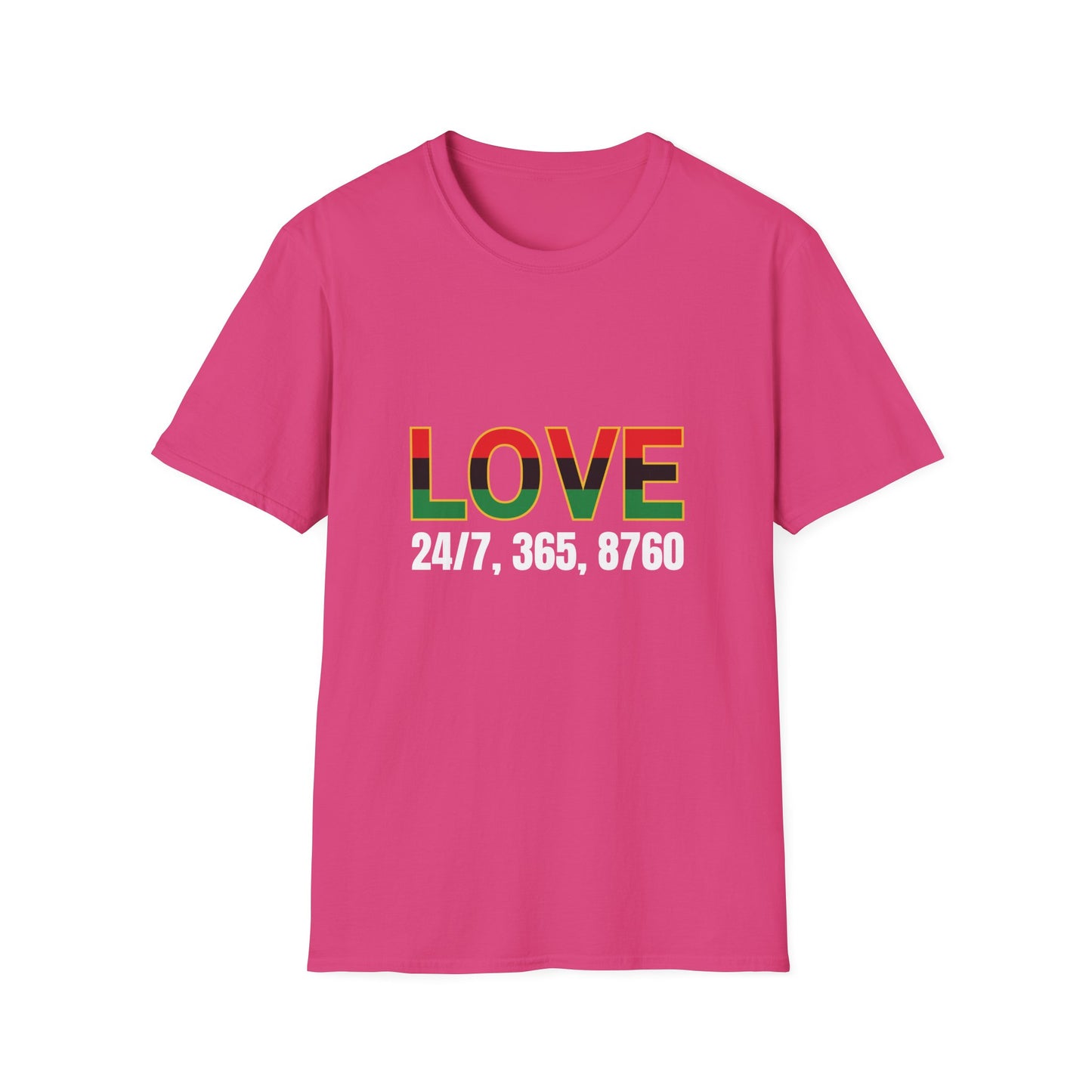 Love All Year Unisex Softstyle T-Shirt | Casual Wear, Gift for Her, Gift for Him, Love Shirt, Everyday Outfit