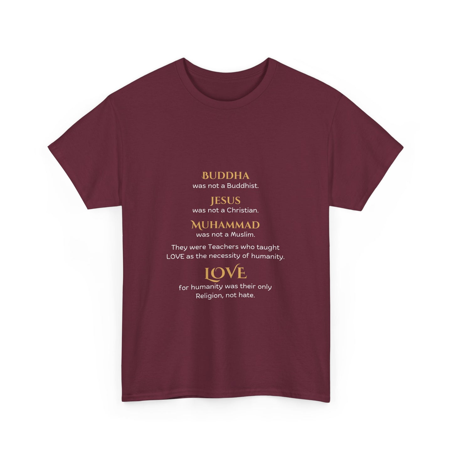 Love is Our Religion Unisex Heavy Cotton Tee