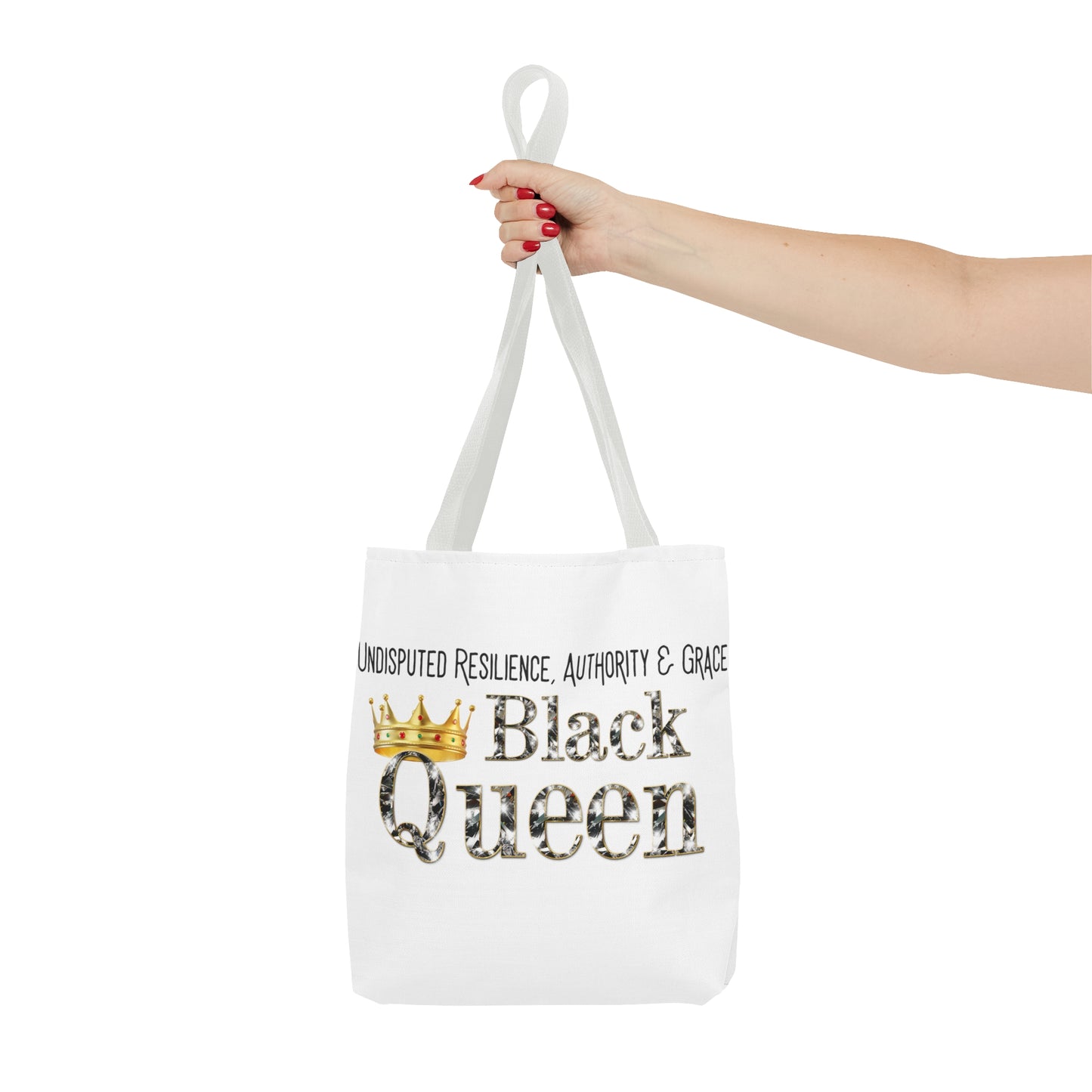 Black Queen Tote Bag (AOP)