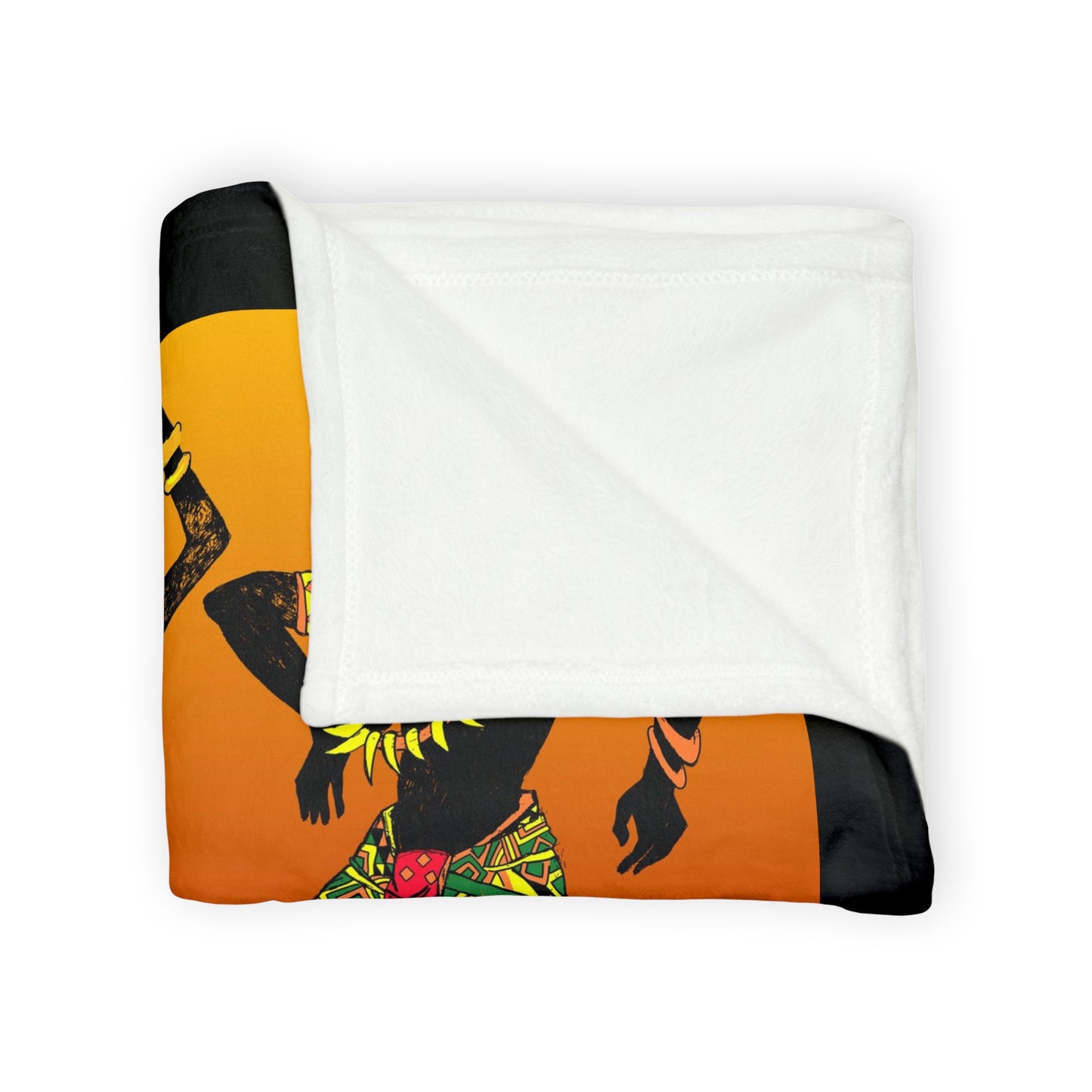 African Dancer Soft Polyester Blanket