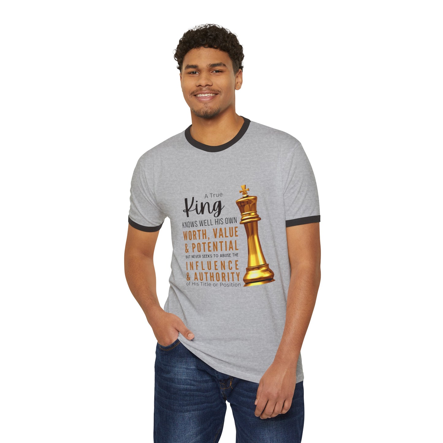 True King Unisex Cotton Ringer T-Shirt