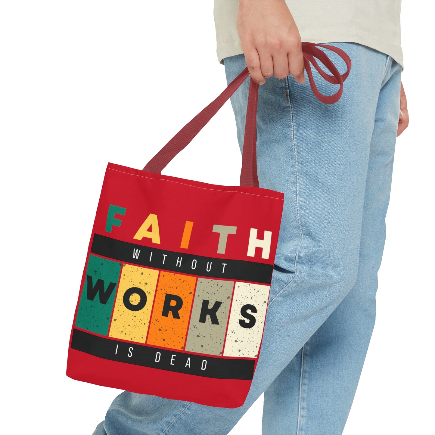 Faith Works Tote Bag (AOP)