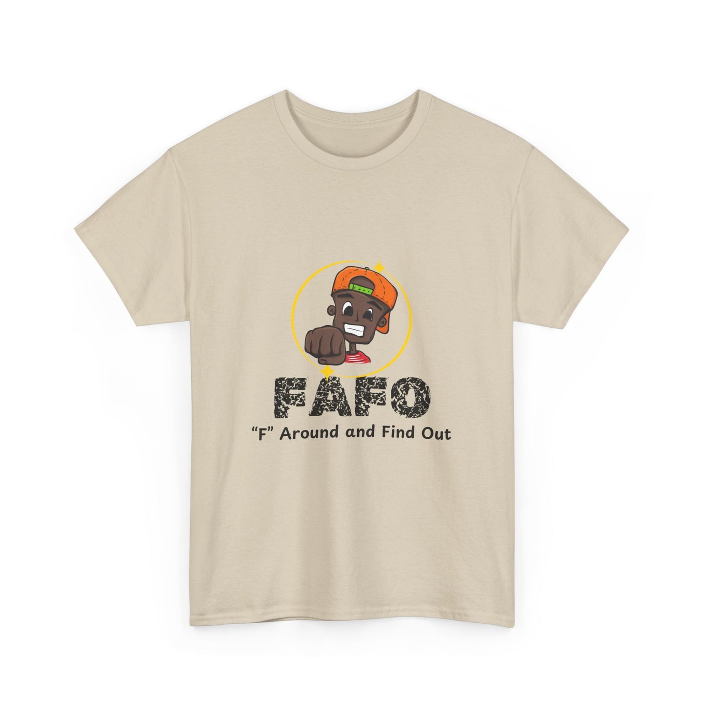 F.A.F.O. Unisex Heavy Cotton Tee - Casual Graphic T-Shirt for Fun Expression