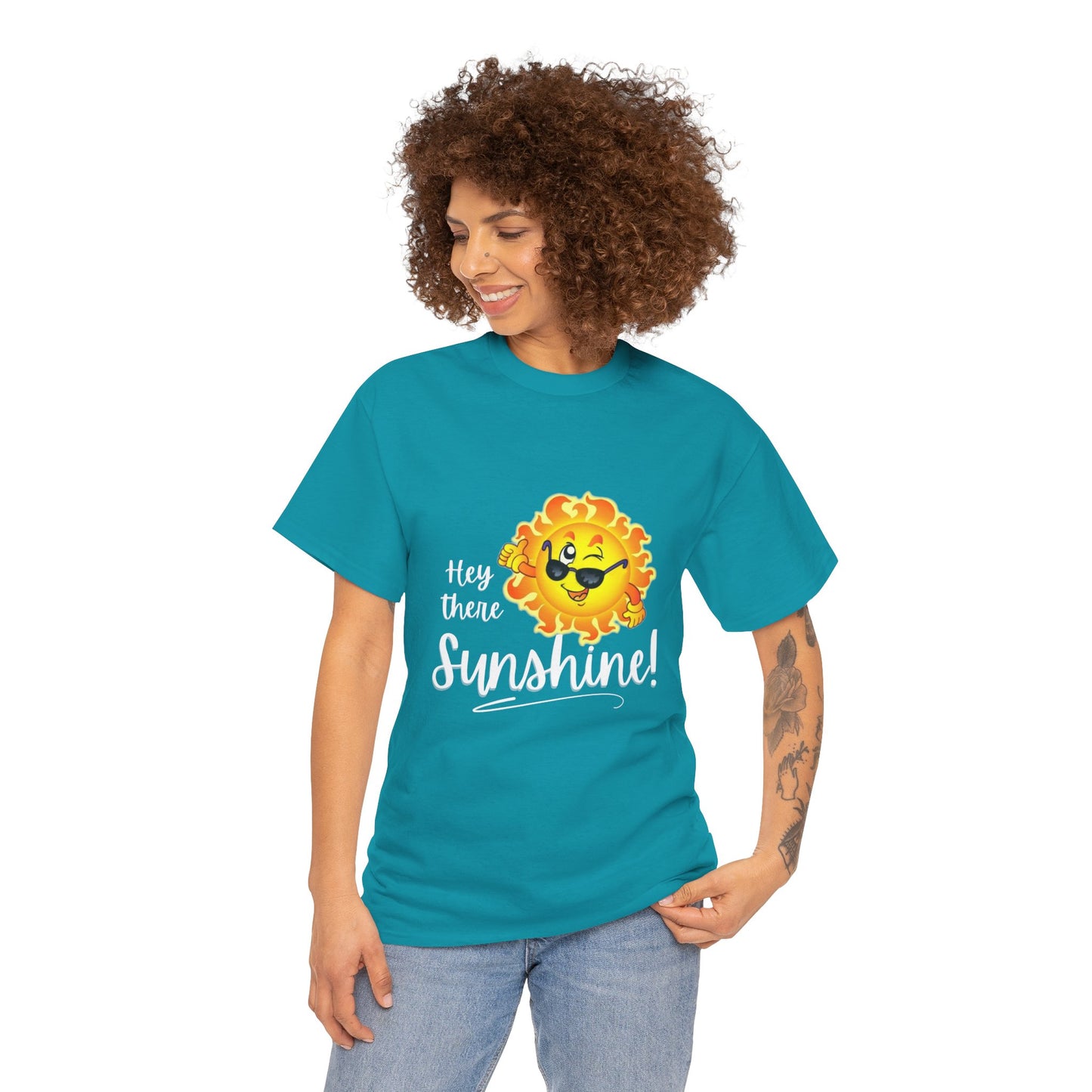 Hey Sunshine Unisex Heavy Cotton Tee