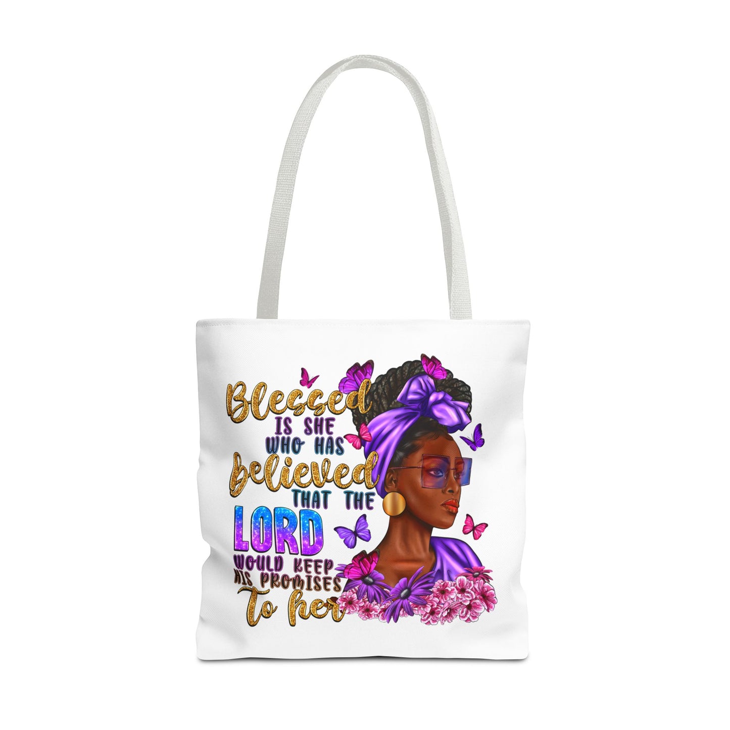 Blessed is She Tote Bag (AOP)