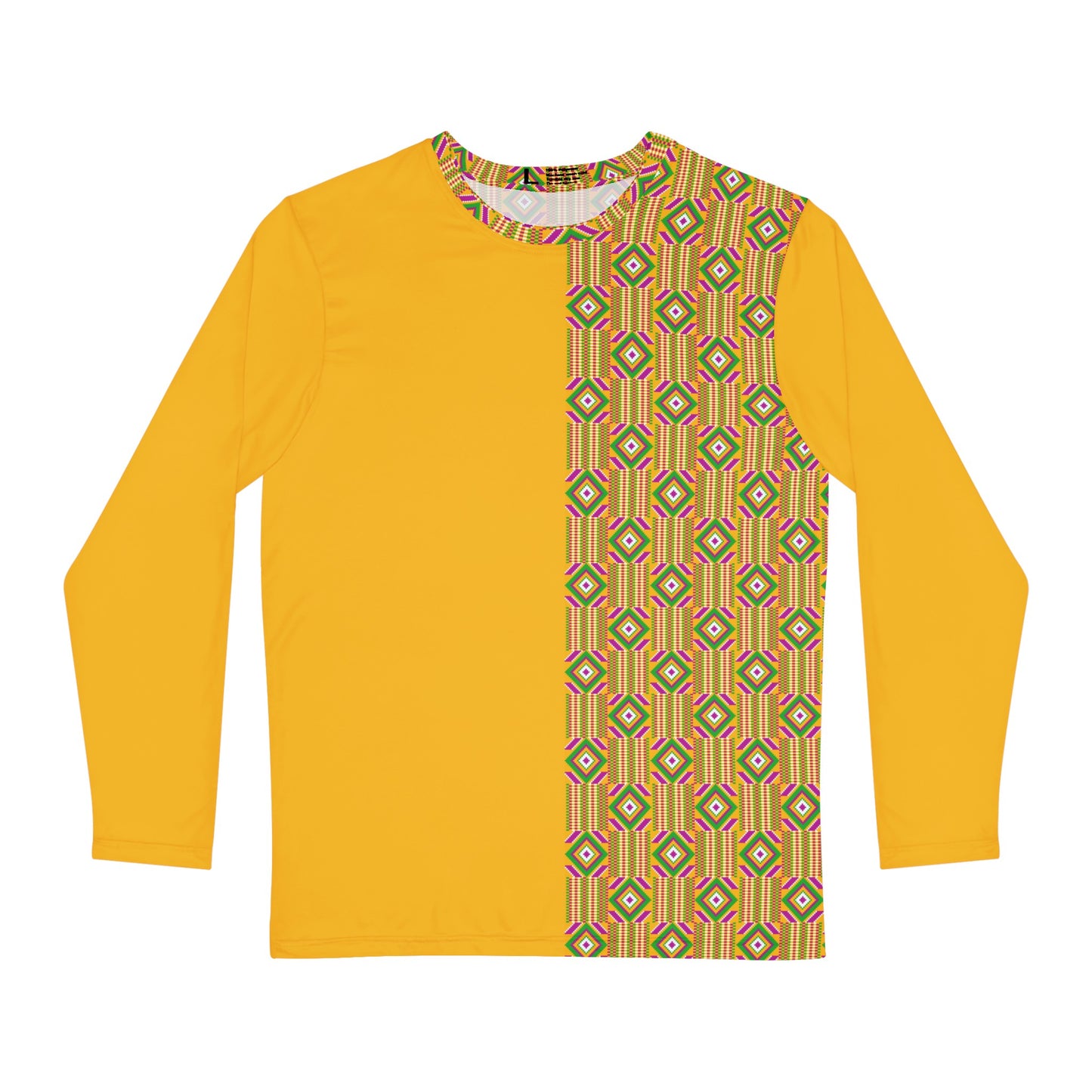 Kente Print Long Sleeve Shirt (AOP)