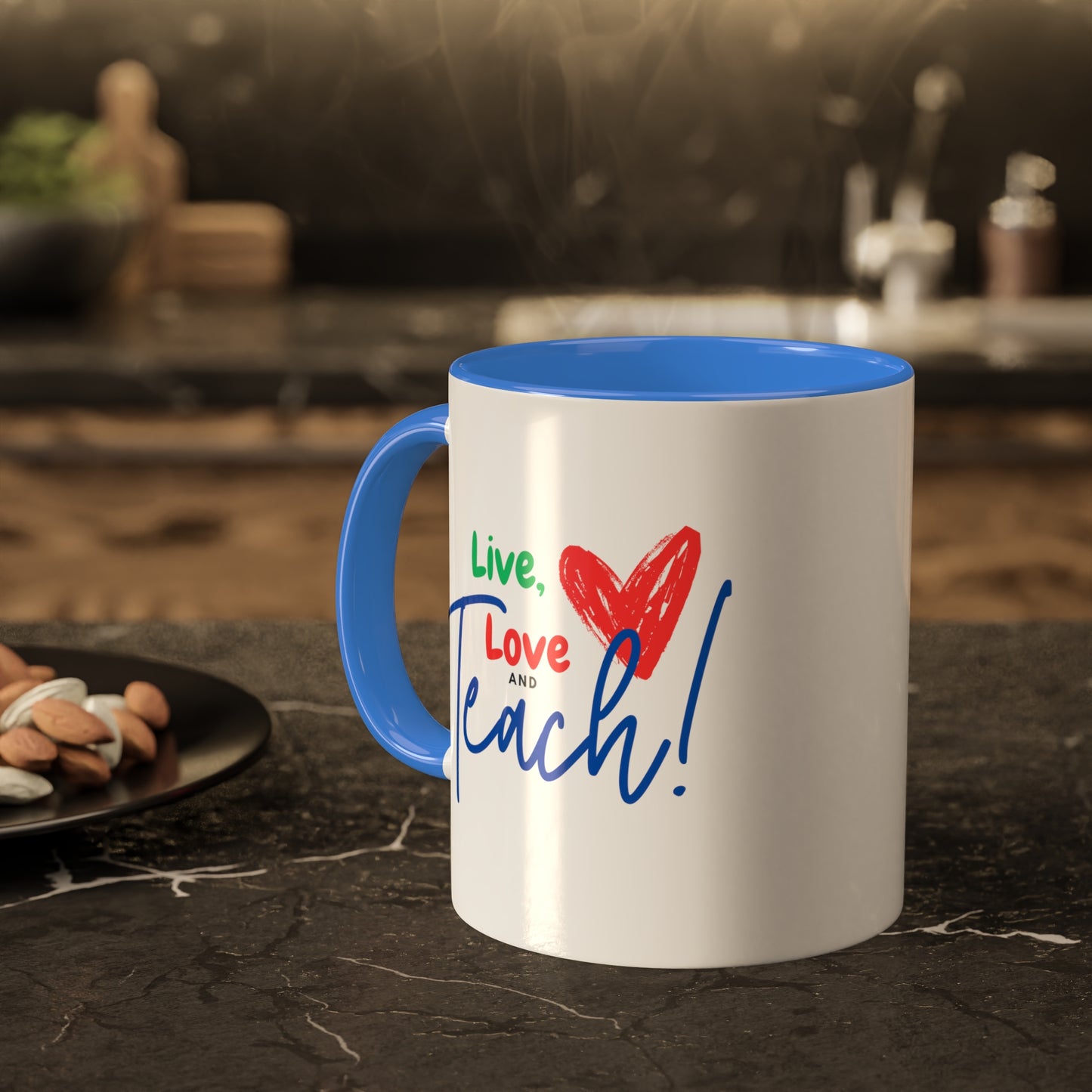 Teacher Series - Live Love Teach Colorful Mugs, 11oz