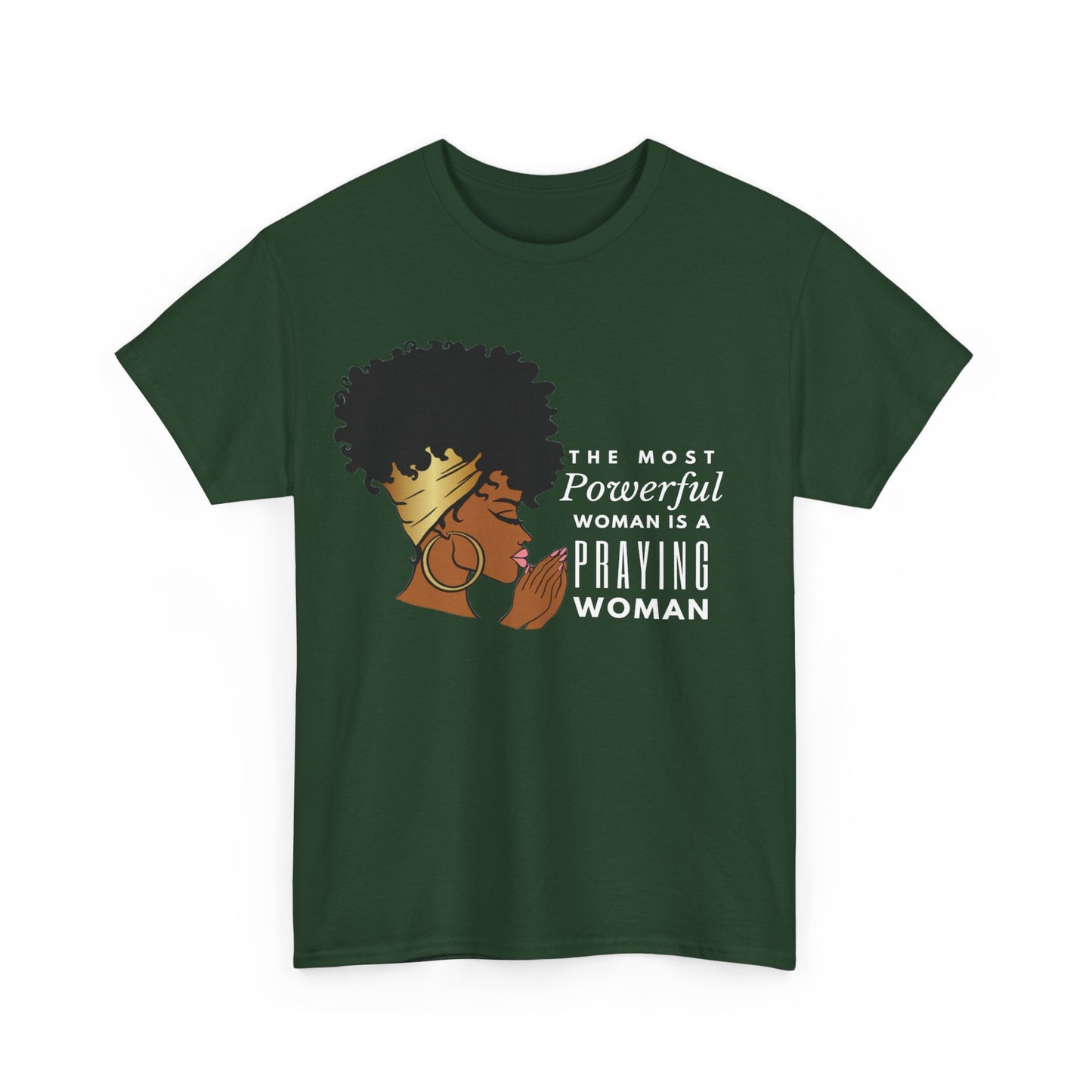 Praying Woman Unisex Heavy Cotton Tee