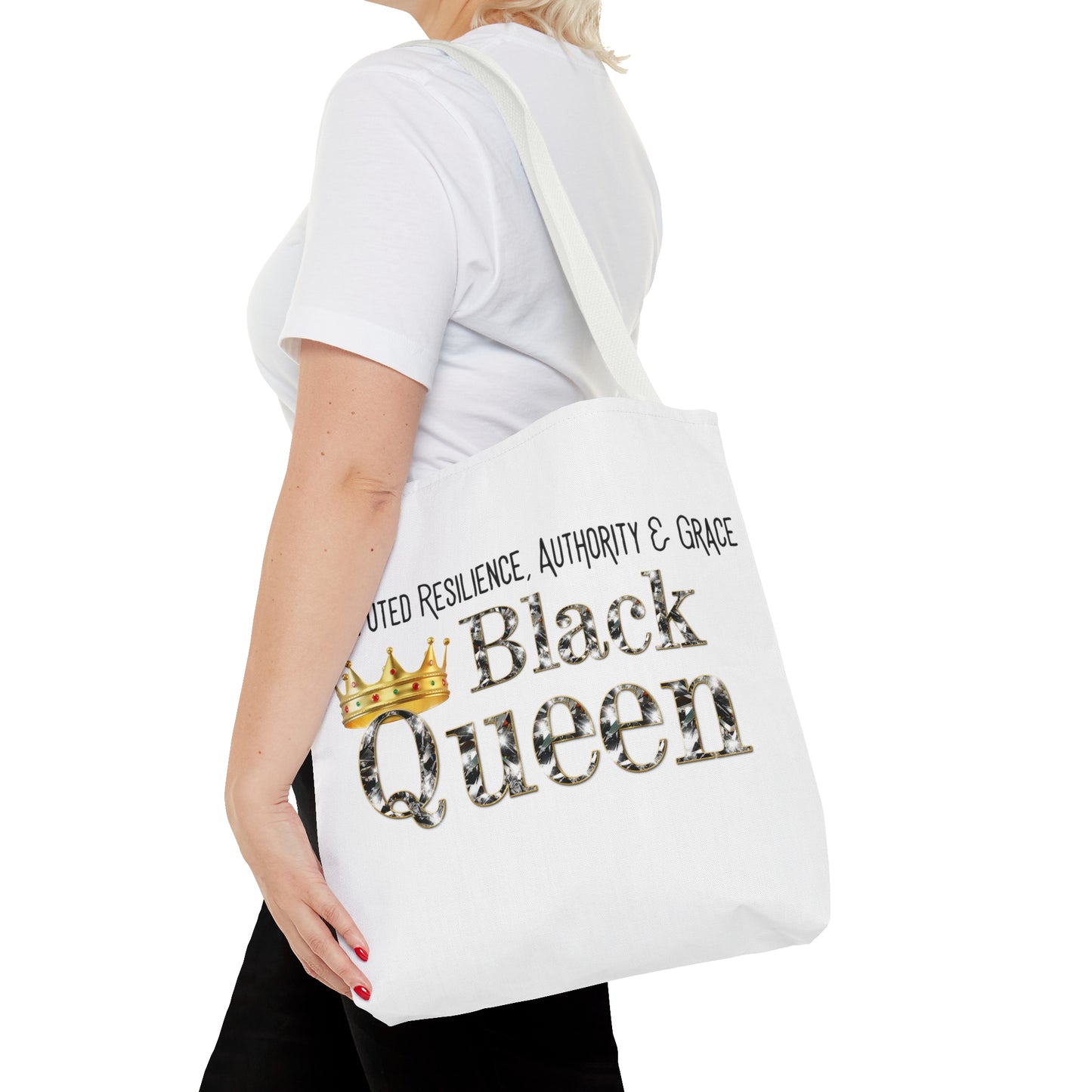 Black Queen Tote Bag (AOP)