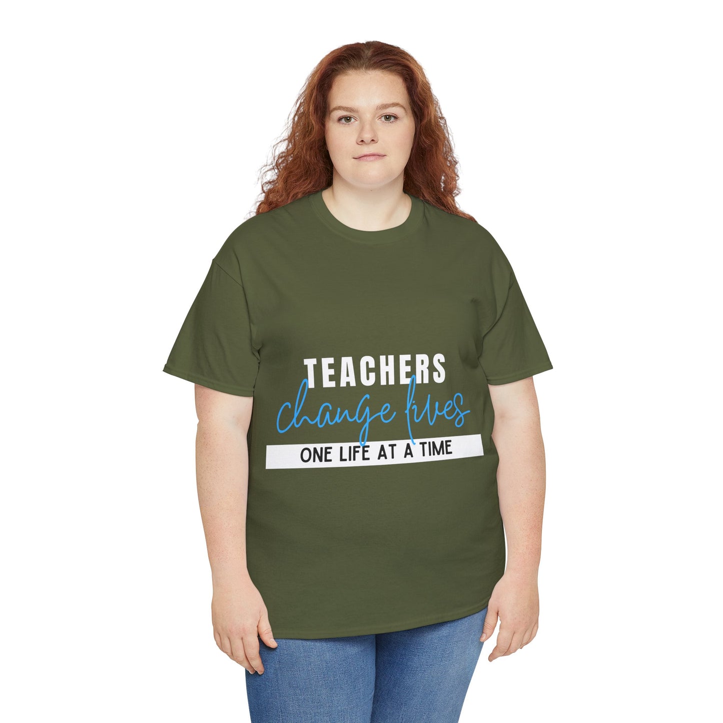 Teachers Change Lives Unisex Heavy Cotton Tee