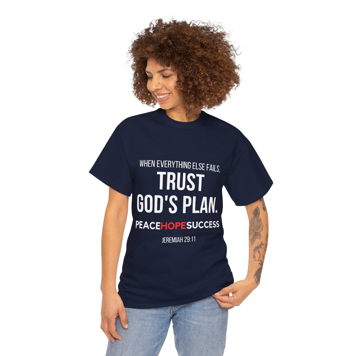 Trust God's Plan Unisex Heavy Cotton Tee