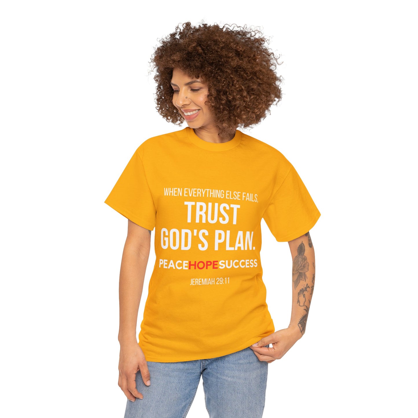 Trust God's Plan Unisex Heavy Cotton Tee