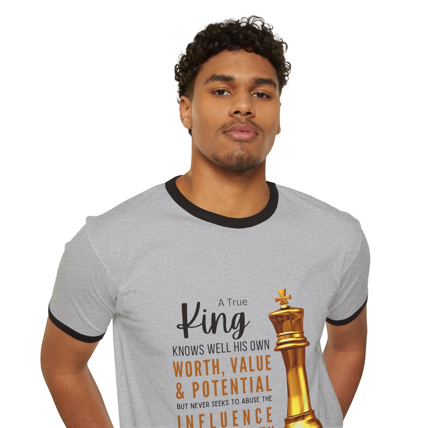 True King Unisex Cotton Ringer T-Shirt