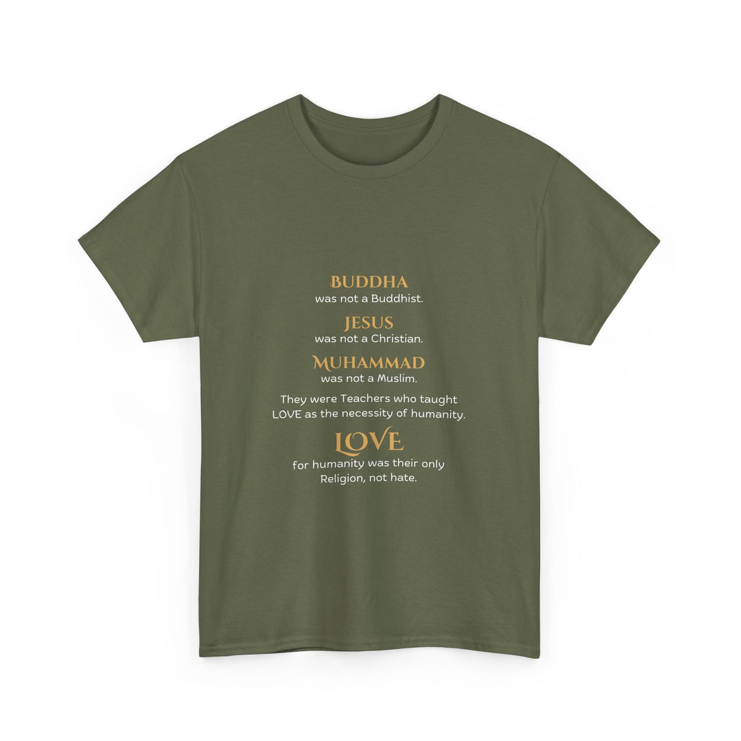 Love is Our Religion Unisex Heavy Cotton Tee