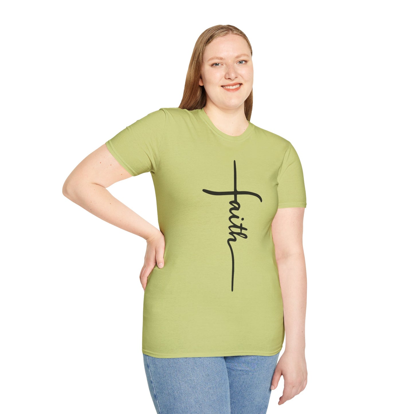 Faith Cross Unisex Softstyle T-Shirt